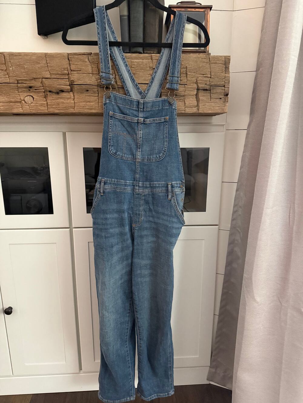Sonoma Goods For Life Straight Leg Denim Overalls Light Wash Women's Small